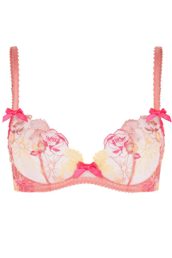Buy Victoria's Secret White Strawberry Embroidered Embroidered Unlined Balcony  Bra from Next Luxembourg