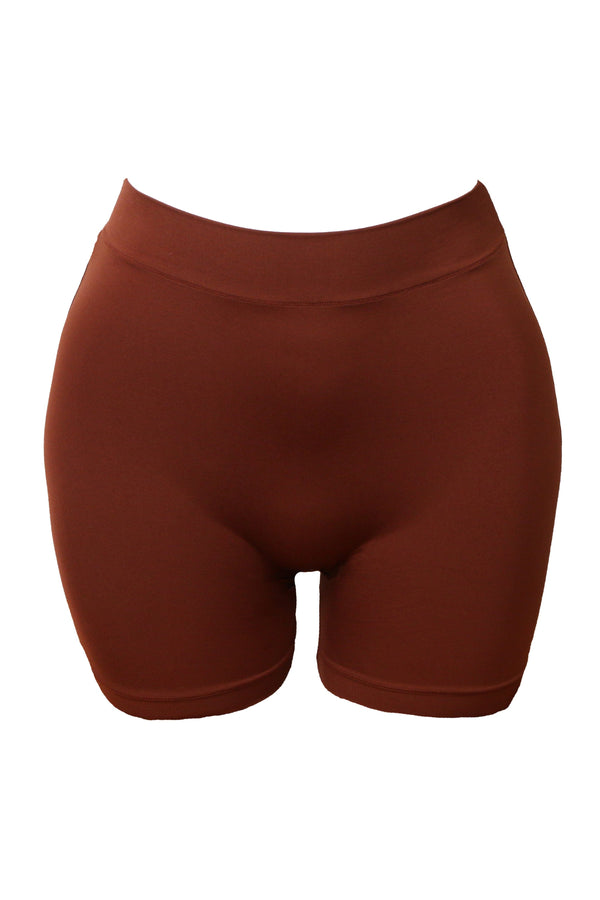  Slip Shorts For Women, Comfortable Smooth Stretch Seamless Slip  Shorts For Under Dresses Brown