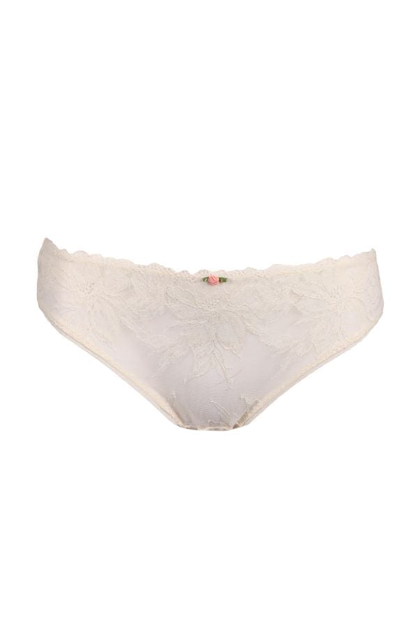 Low-rise Bikini Briefs in off-white with ivory embroidery - La Perla -  Russia