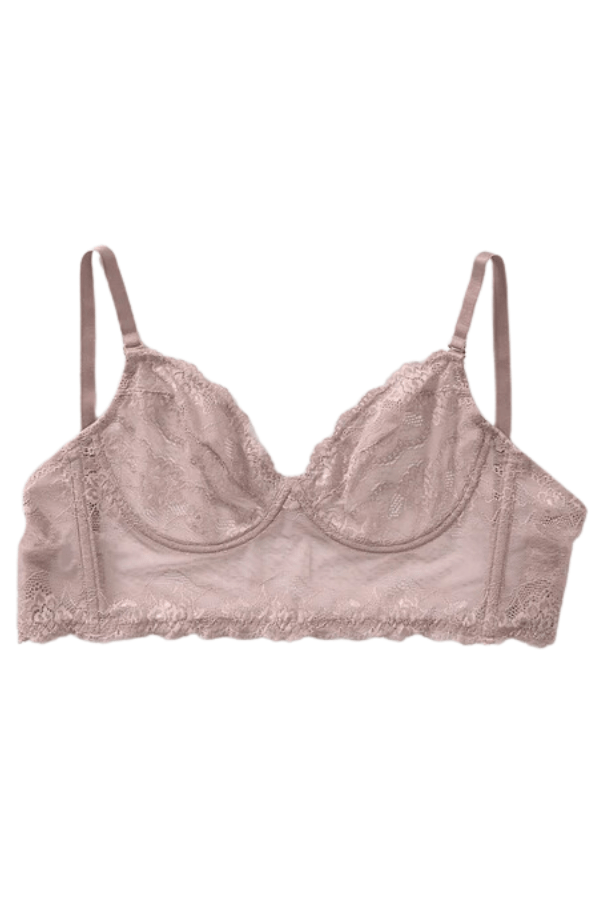Sheer Top and Lace Bra