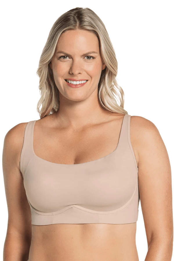 Leonisa Comfortable Front Closure Posture Corrector Bra with Contour Cups -  Wireless Bras for Women
