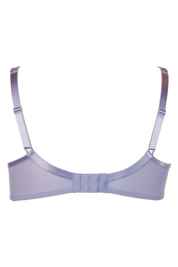 Curvy Couture Sheer Mesh Full Coverage Unlined Underwire Bra in Lavender  Mist