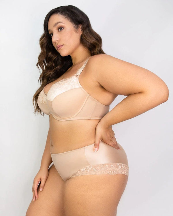 The Knicker Precision Lace Hipster Nude – Rubenesque Lingerie