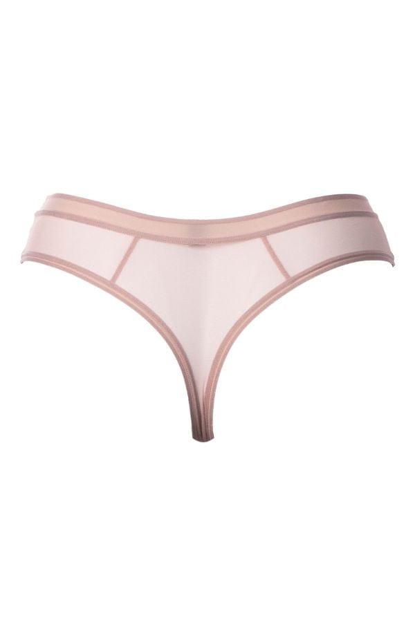 Calvin Klein Brazilian sheer pink panty size small