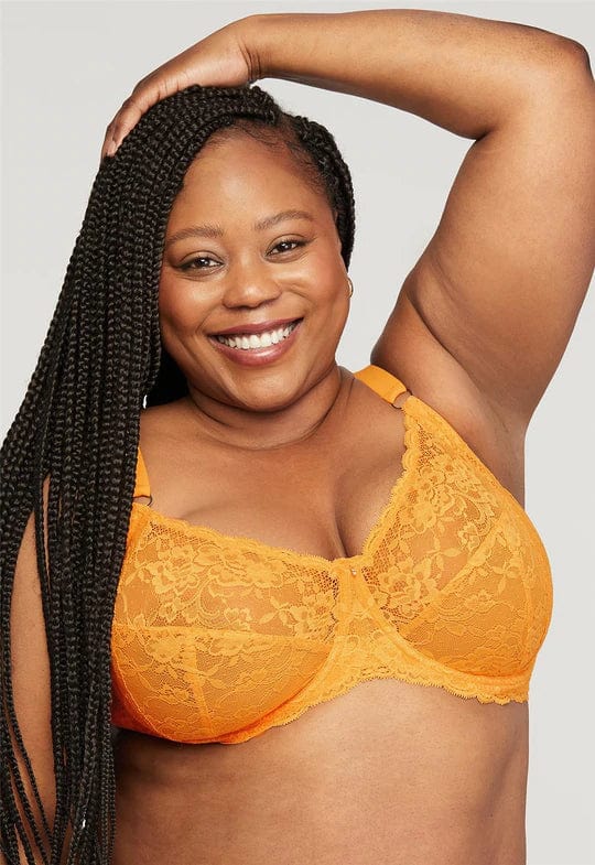 Muse Full Cup Lace Bra- Mango - Chérie Amour