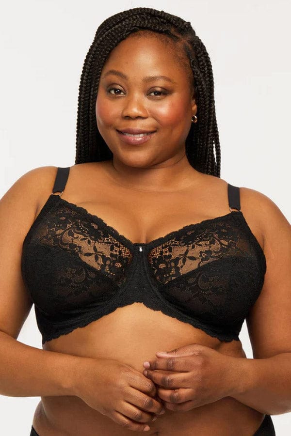 Muse Full Cup Lace Bra- Black - Chérie Amour