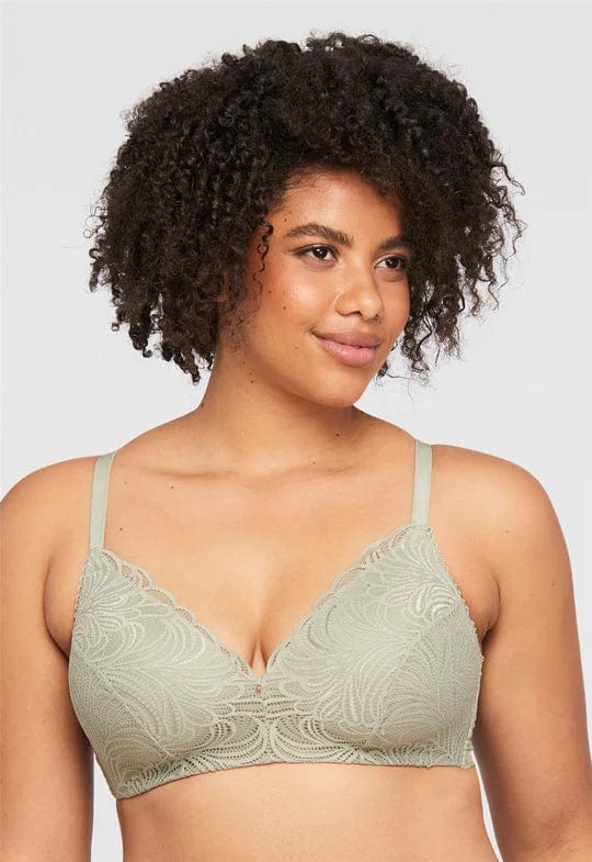 Luxe Lace Wireless Bra - Black Hue W/ Ballet Fever – Curvy Couture
