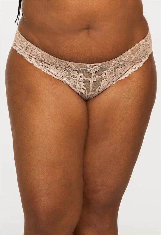 Lace Cheeky Panty - Pecan