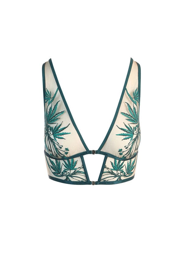 Thistle and Spire Brooklyn Haze Bralette (X-Small, Emerald