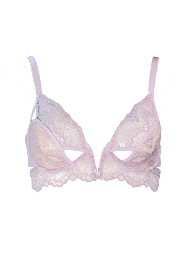 THISTLE & SPIRE Thistle And Spire Kane Cutout V Wire Bra In White. - Size  32B (Also In 32C, 32D, 34B, 34C, 34D, 36B, 36C, 36D) for Women