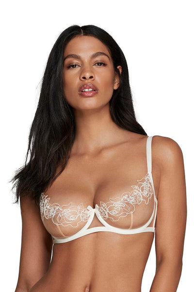 AGENT PROVOCATEUR Nude/Ivory Lindie Bra Size UK 36D BNWT