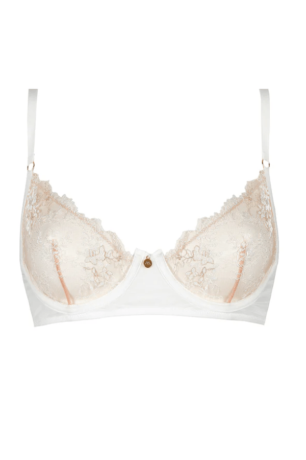 Atelier Amour Lingerie Après Minuit Half-Cup - White