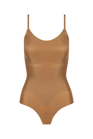 Butter Tank Bodysuit- Toffee - Chérie Amour