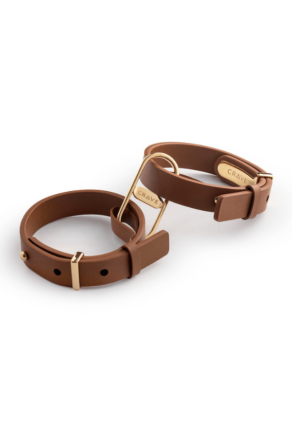 Crave Accessories Tan and Gold / O/S Icon Cuffs - Tan/Gold