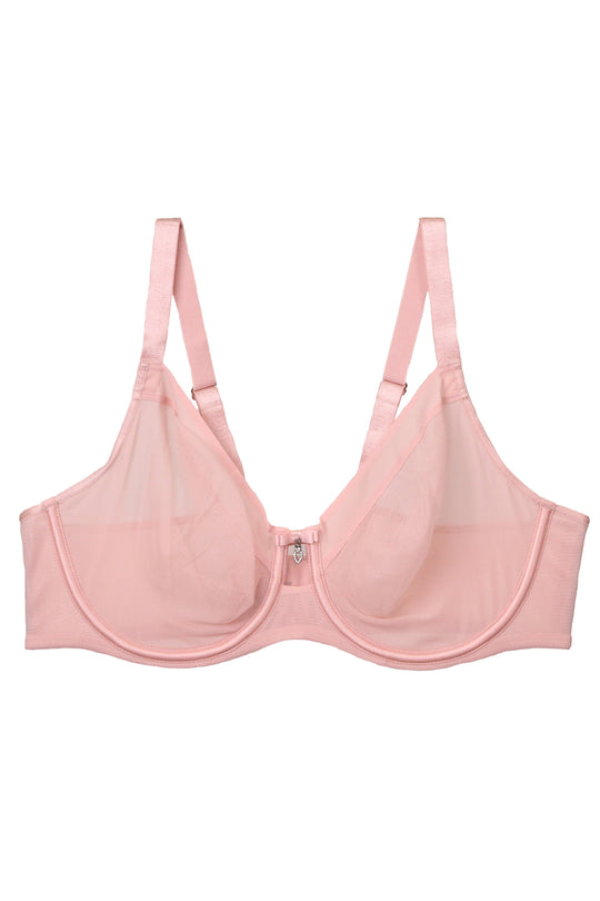 Bare Underwired Longline Bra - Rose Dust - Chérie Amour