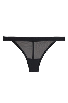 Signature Sheer String In black