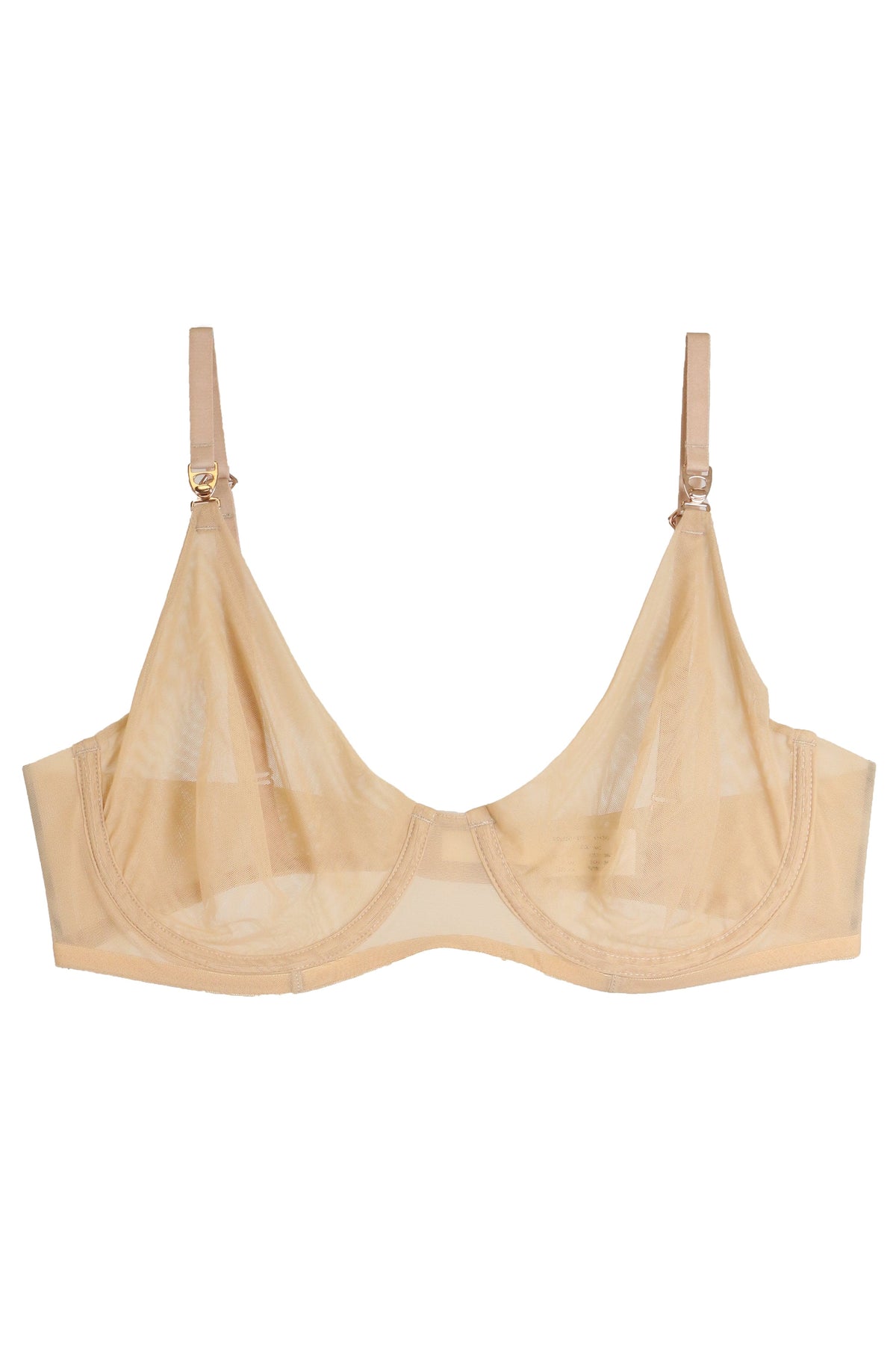 Ellipse Bras Nude / 32 B Alma Limpia Tulle Underwire Bra - Nude