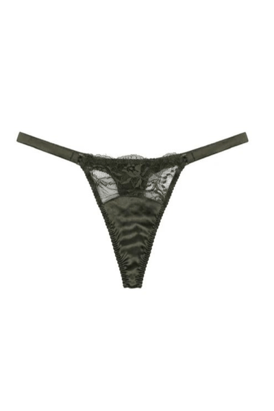 Ingrid Strap Thong - Olive