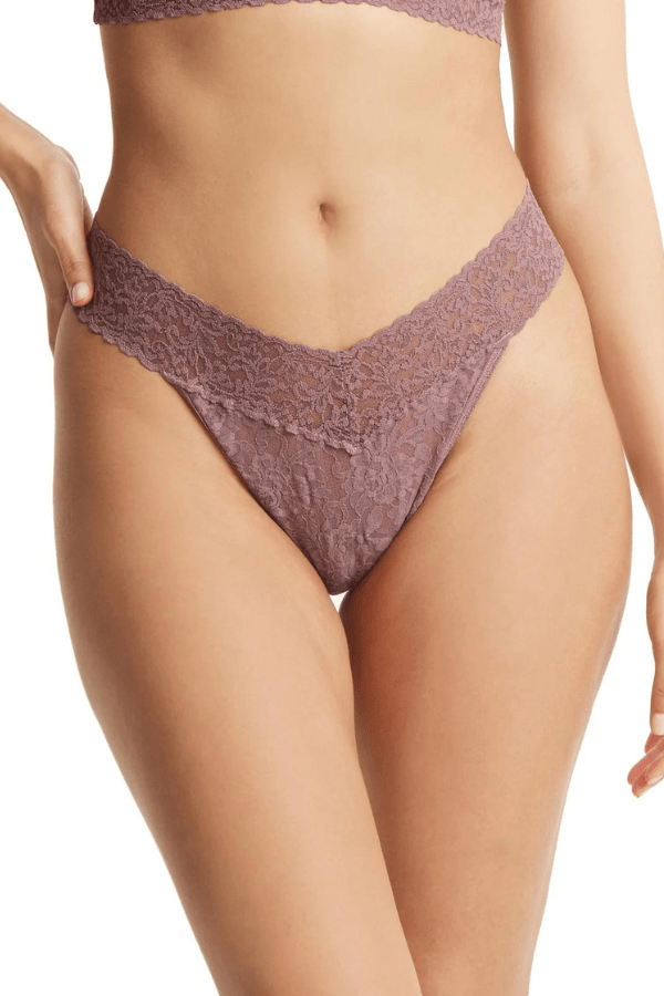Hanky Panky I Do Shimmer Signature Lace 2-Pack Original Rise Thong