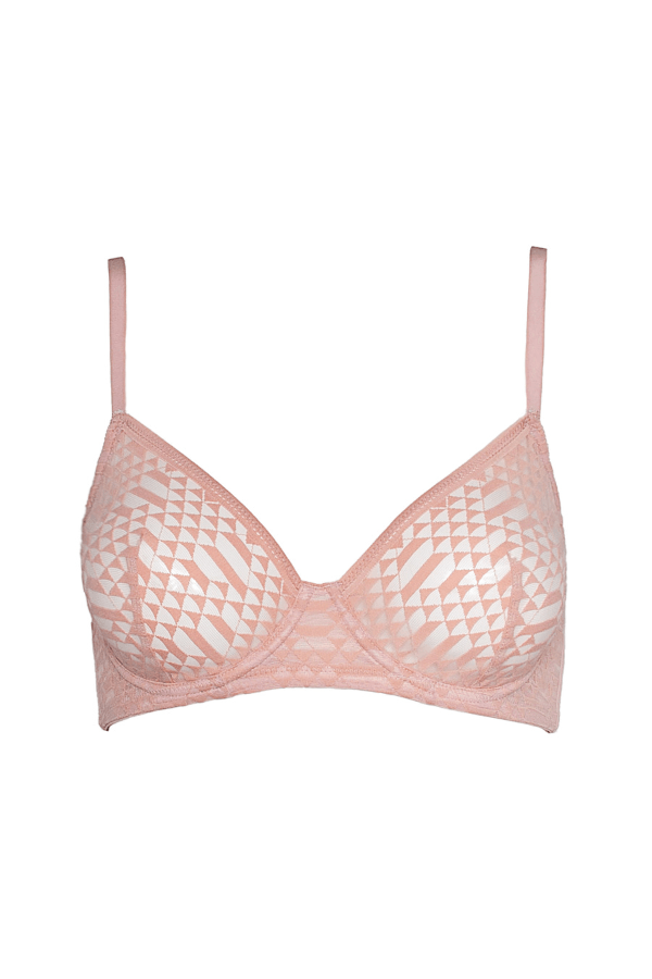 Huit Bras Garconne Underwire Bra - Blush