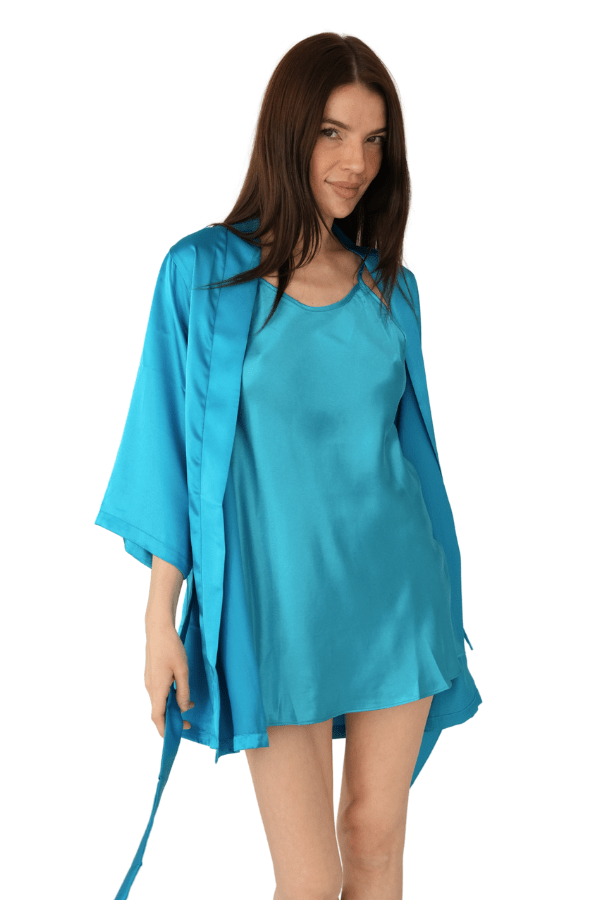 iCollection Robe Teal / S/M Lila Robe - Turquoise