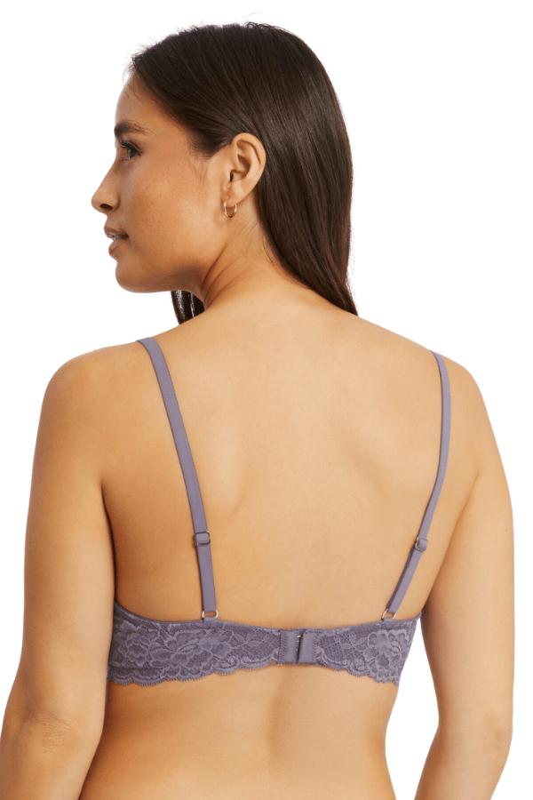 Montelle Lingerie Flirt Demi Lace Bra - Purple Cloud