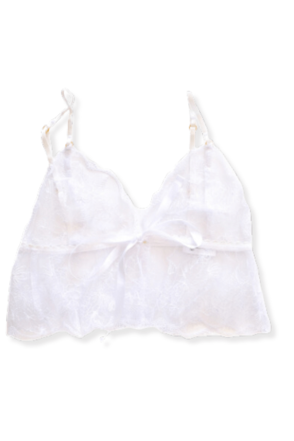 Nette Rose Bralette Sophie Frill Bralette - White