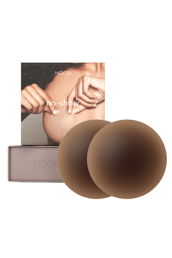 Nood Body Tape No. 7 Bronze No Show Reusable Nipple Covers - Coffee