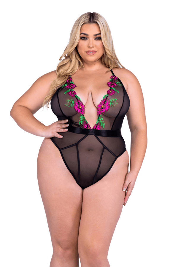 Roma Teddy 1XL / Black/Multi Peony Paradise Teddy - Black/Multi