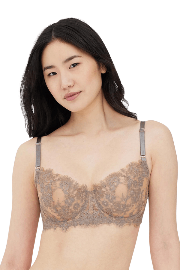 Skarlett Blue Balcony Alloy/Ginger / 32 B Entice Balconette Bra - Grey