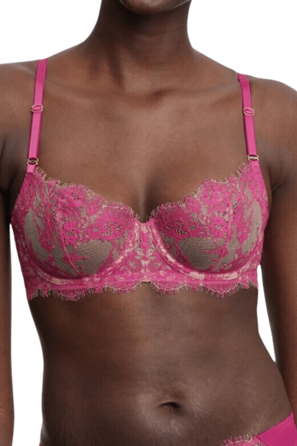 Skarlett Blue Balcony Entice Balconette Bra - Pink Berry