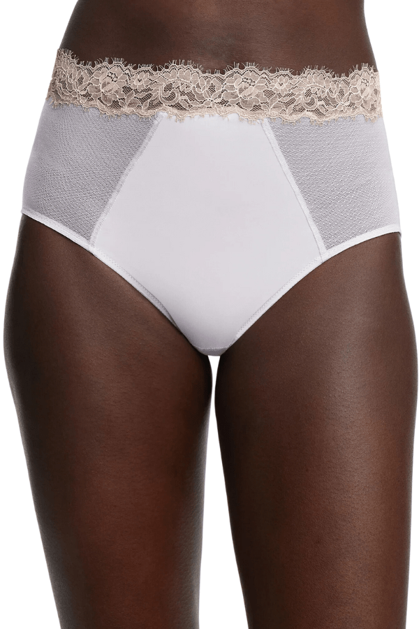 Skarlett Blue Brief Entice High Waisted Brief - White