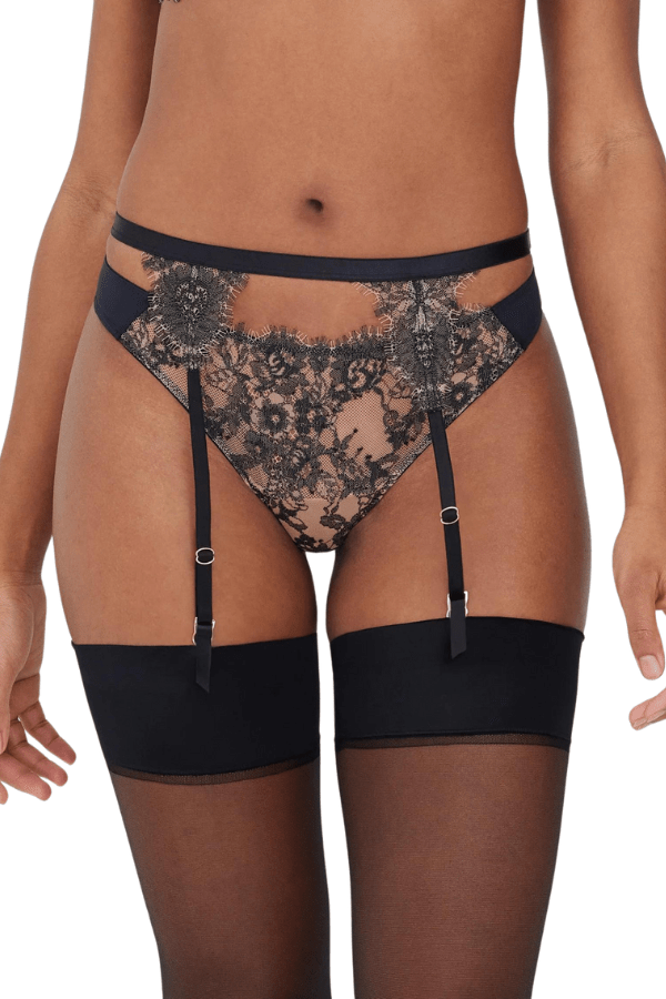 Skarlett Blue Lingerie Accessories Entice Garter Belt - Black