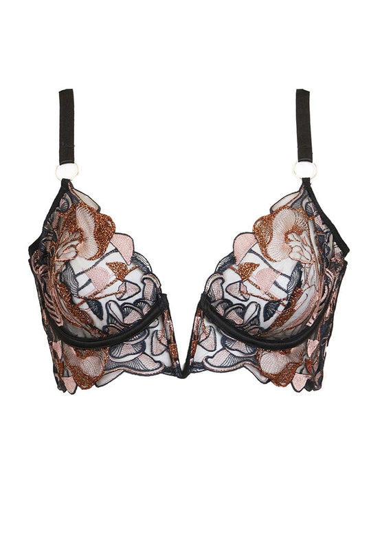 Buy THISTLE AND SPIRE Thistle & Spire Aphrodite Longline Bralette - Black  At 30% Off