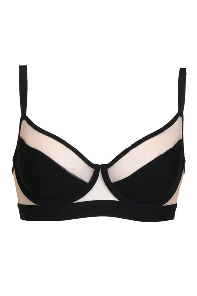 Cut Out Bra - Black XS