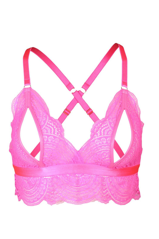 Buy Enamor Girlies Pink Lace Bra F007 - Bra for Women 650609