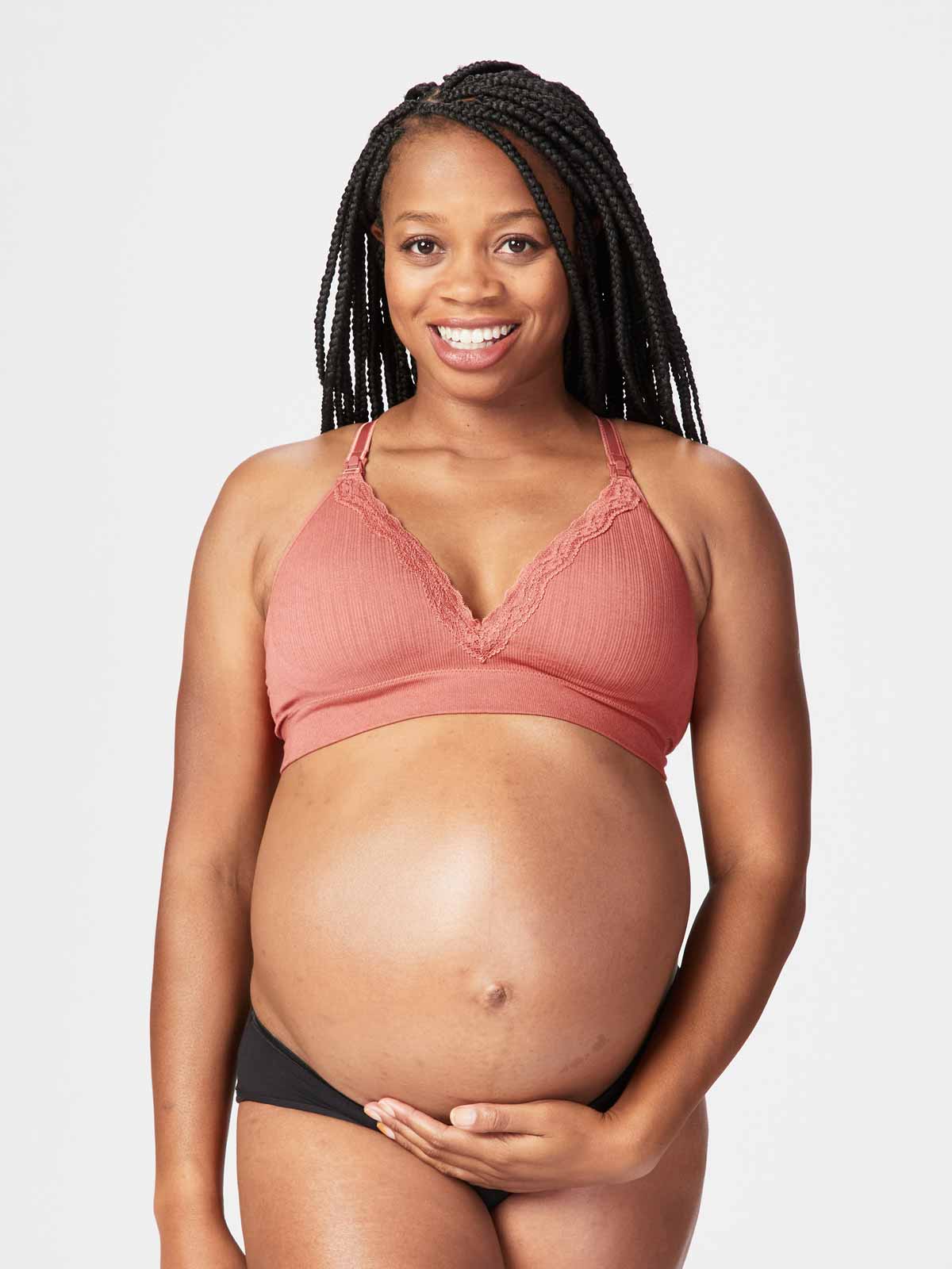 Maternity Bras Wirefree Nursing Bra Panties Set Pregnancy