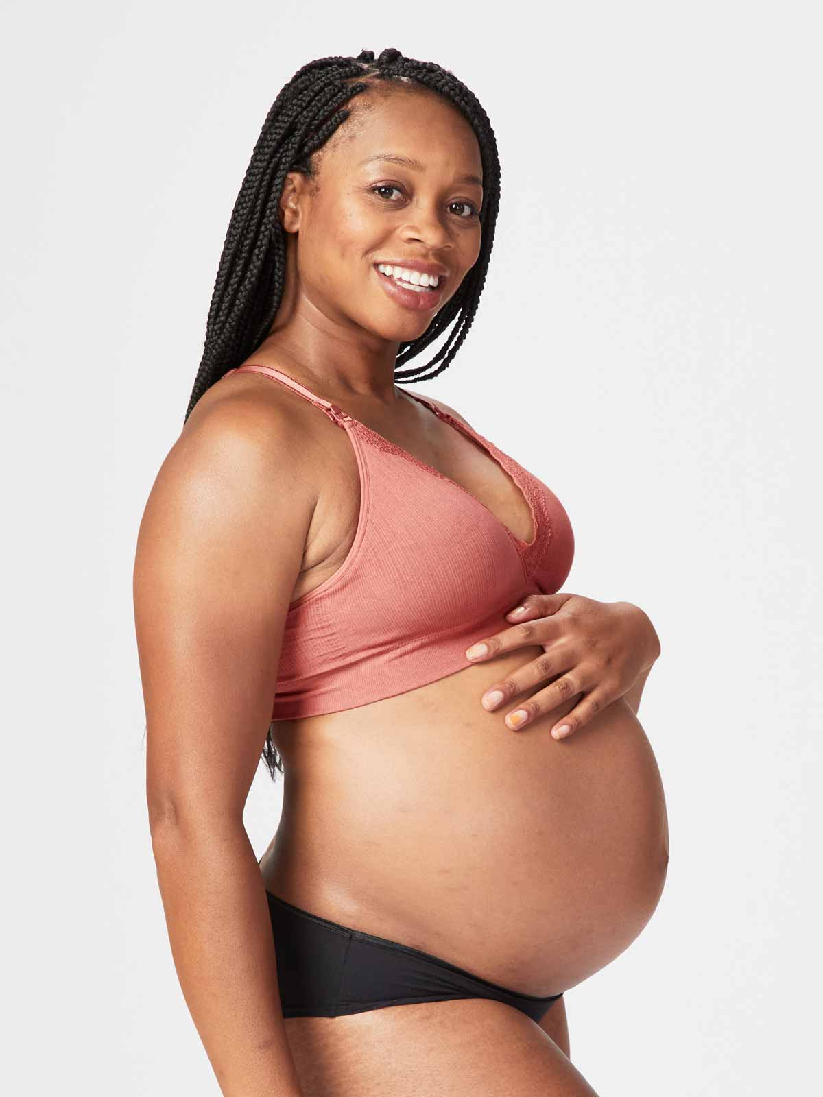 Buy Mamalicious Black Maternity Lace Nursing Bra from Next Denmark