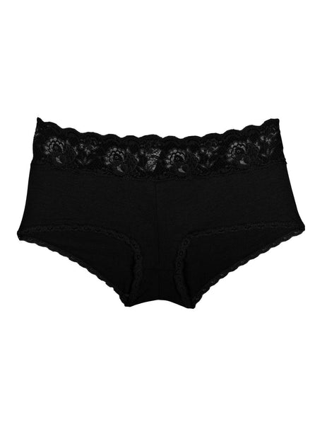 Extended Never Say Never Lowrider Cheekie Hotpant - Black - Chérie