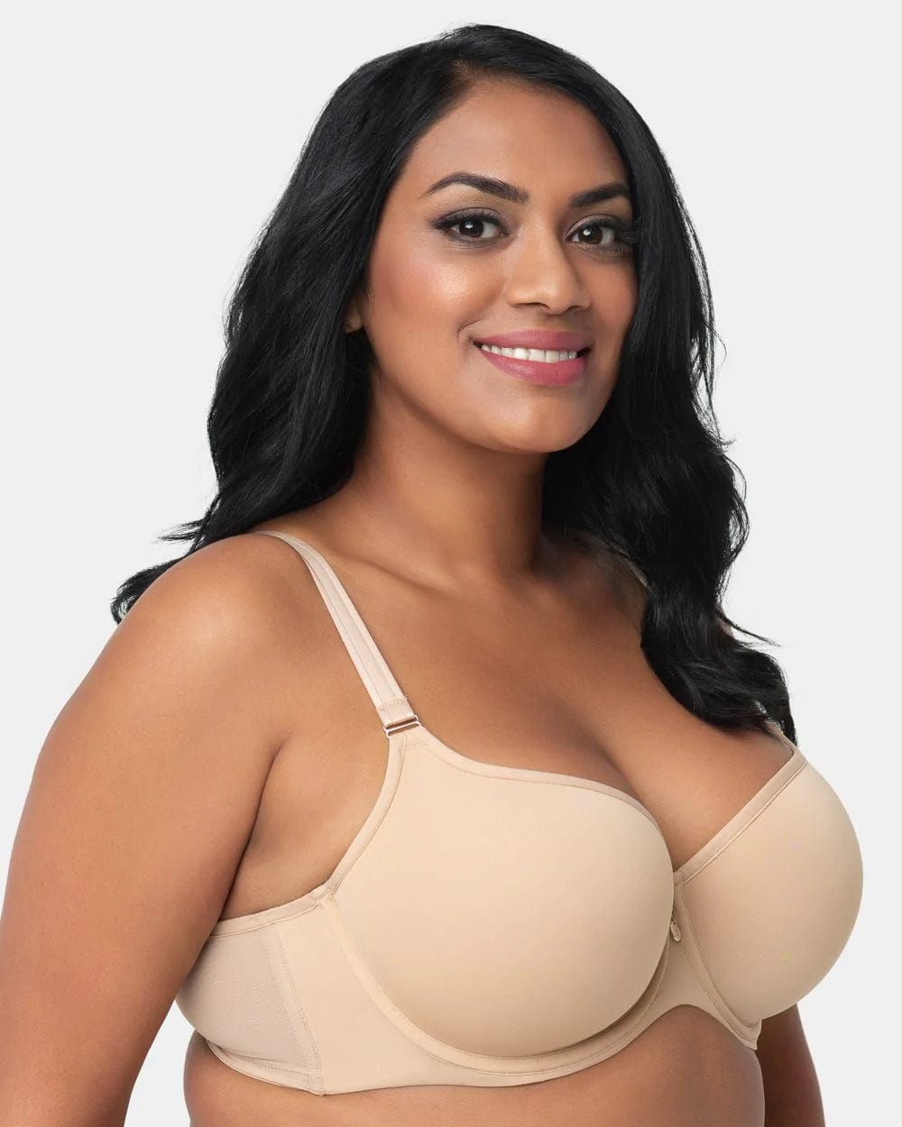 Women's The Natural 4002H Plus Size Low Back Bra Converters (Nude