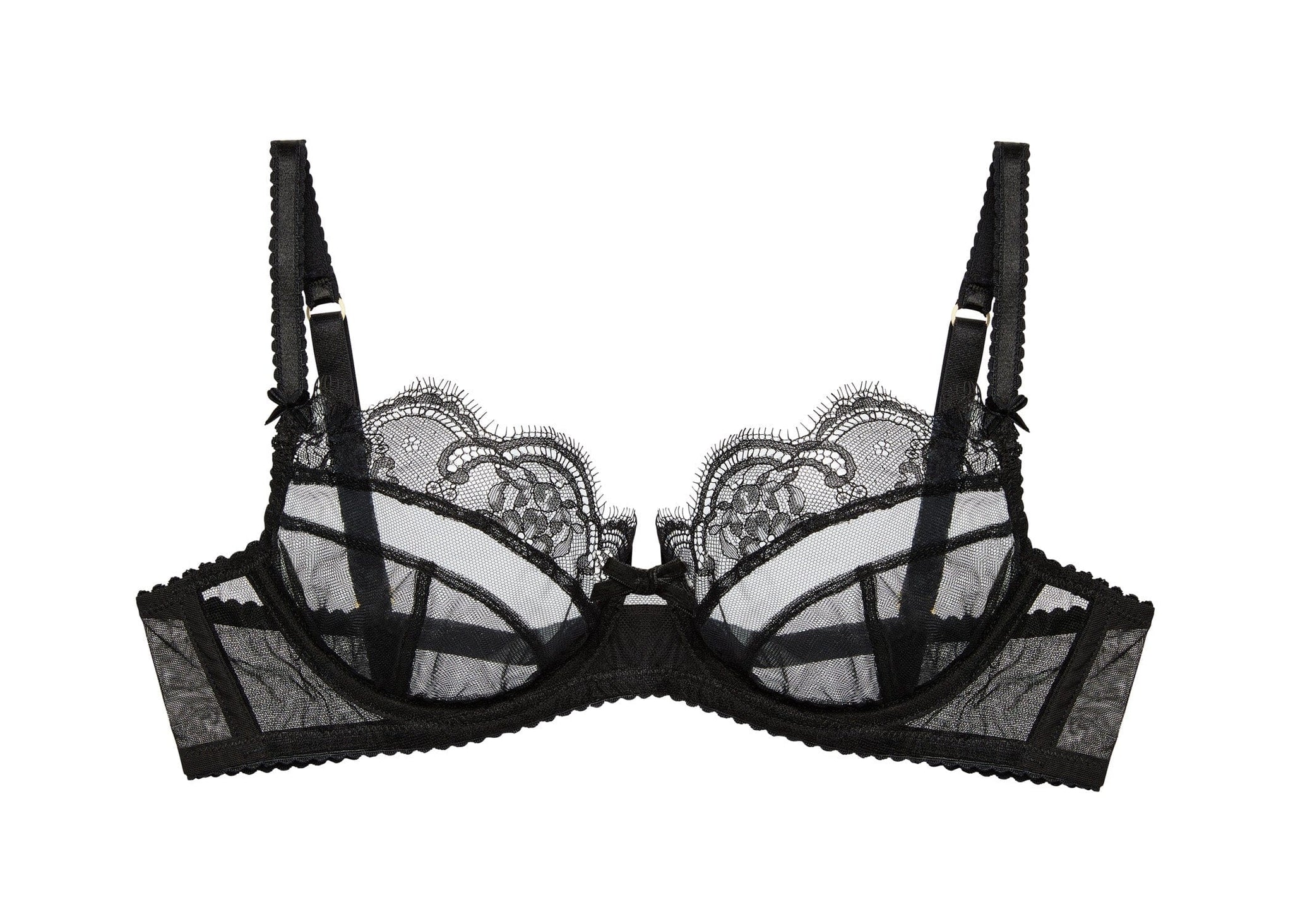 Muse Full Cup Lace Bra- Black