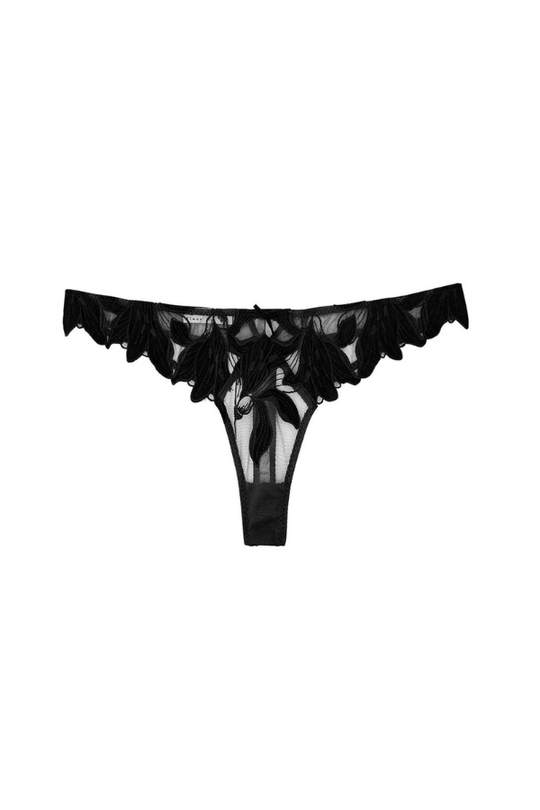 Fleur du Mal Lily Embroidery Fuller Cup Plunge Demi Cup – Art of