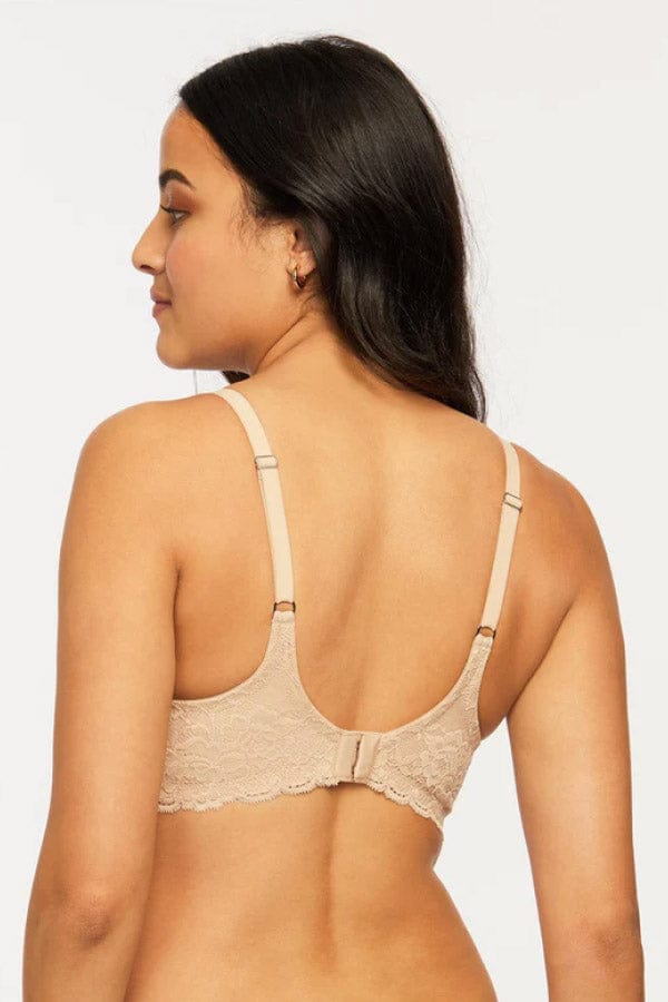 Montelle Cup Sized Lace Bralette in Sand