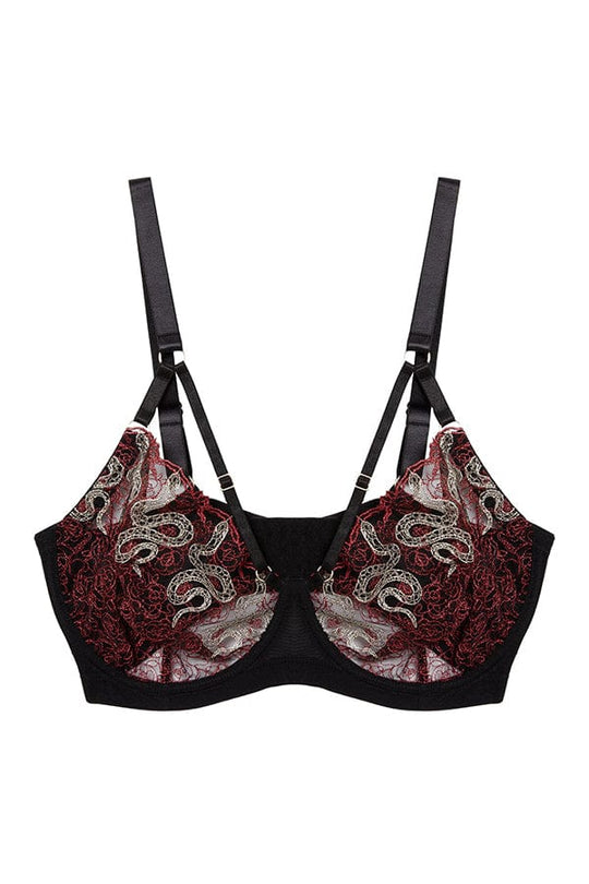 SL0025 Luxury Embroidery Balconette Bra set (with matching panties)Two  colors