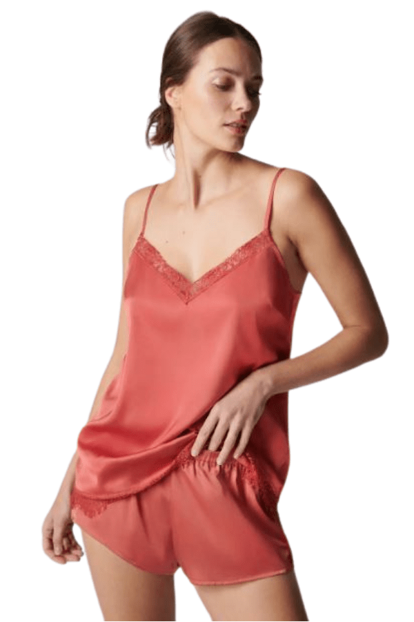 Sheer Romance Bralette in Red, Couture Silk Lace Nightwear