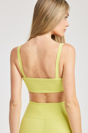Ribbed Bralette 2.0 - Lime - Chérie Amour